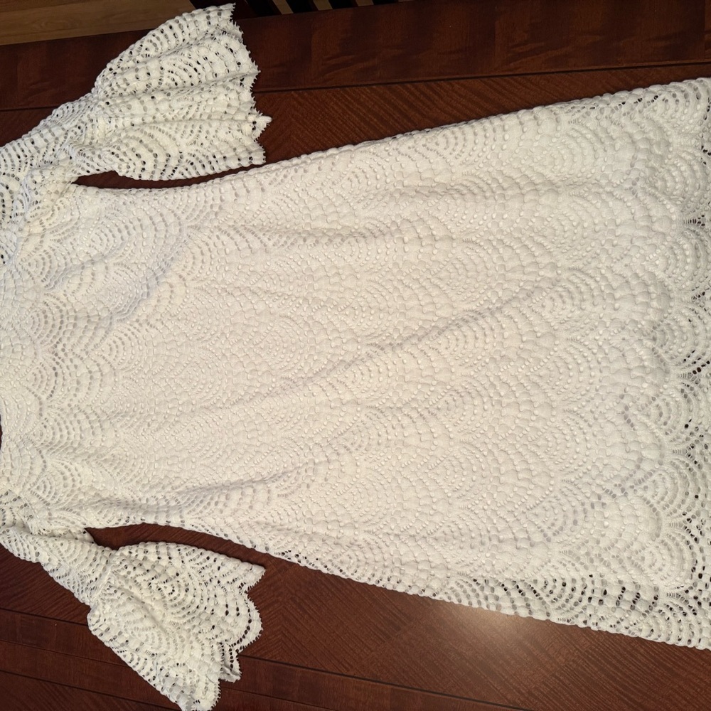 Lilly Pulitzer White Lace Off-Shoulder Dress - Picture 2 of 7